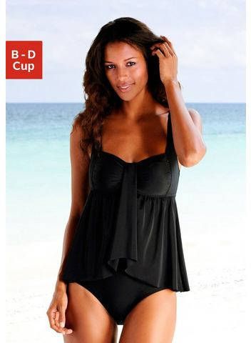 Lascana Badpak met aangerimpelde top en modellerend effect