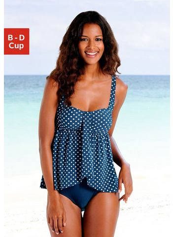 Lascana Badpak met aangerimpelde top en modellerend effect