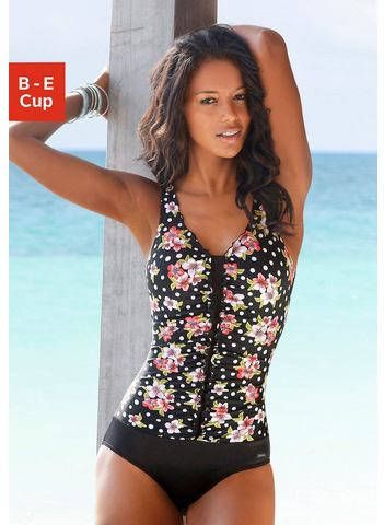 Lascana Badpak met gebloemde print en modellerend effect