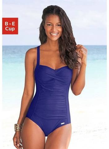 Lascana Badpak met plooien en modellerend effect