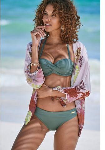 Lascana Bandeaubikinitop Italië, met bandjes aan de zijkant