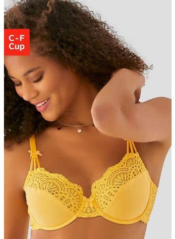 Lascana Beugel bh Dessous met gebloemde kant(evenredig van gerecyclede polyamide )