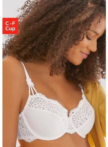 Lascana Beugel bh Dessous met gebloemde kant(evenredig van gerecyclede polyamide )