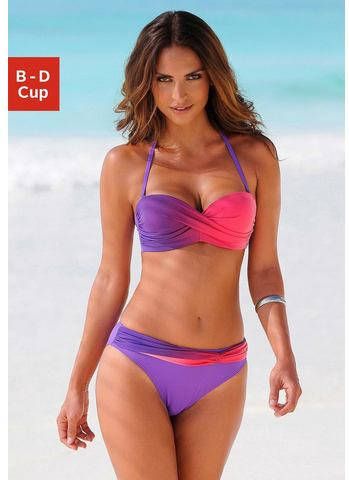 Lascana Beugelbikini in bandeaumodel in een modieus kleurverloop