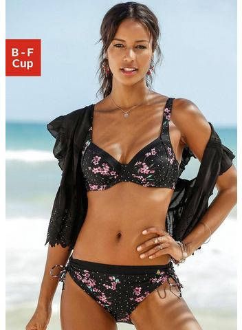 Lascana Beugelbikini met gebloemde print