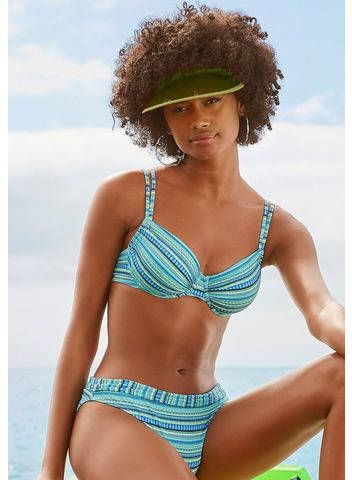 Lascana Beugelbikini met glinsterende strepen