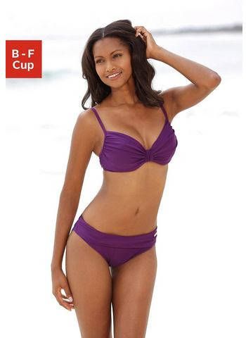 Lascana Beugelbikini met plooien bij de cups