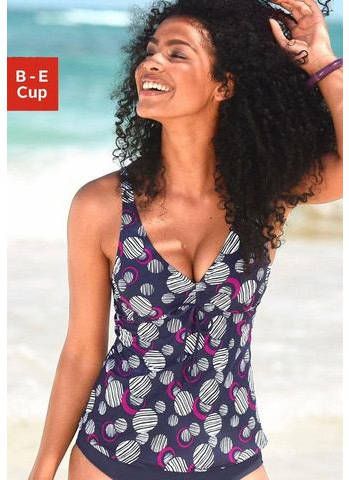 Lascana Beugeltankini in rondjes design