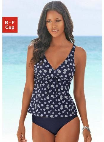 LASCANA beugeltankini met stippendessin
