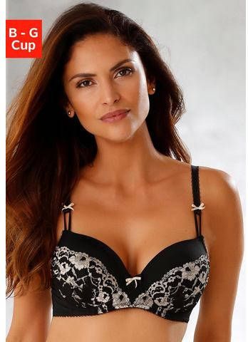 Lascana Beha ’Fabiola’ met steuncups, beugels en chique kant