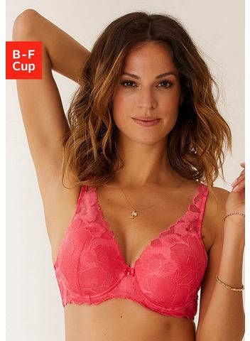 Lascana Bh met steuncups Mably met cups en bandjes van elegante volkant