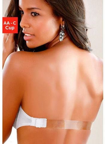 Lascana Bh met steuncups met beugel en transparant rugpand