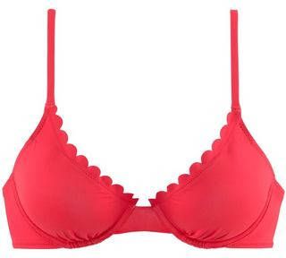 Lascana Bikinitop met beugels Scallop met vulling