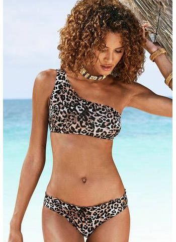 Lascana Bustierbikinitop Lexa Met schulprandjes