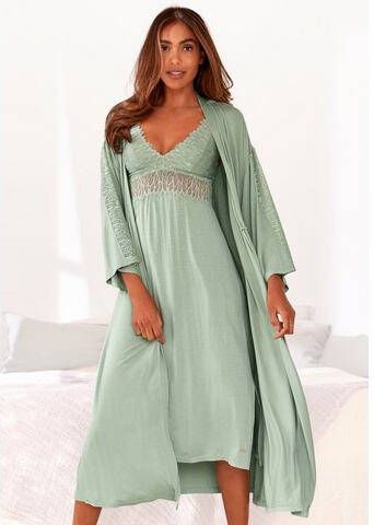 Lascana Kimono met kanten details