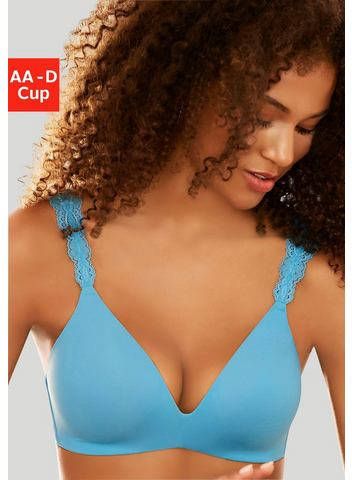 Lascana Push up bh zonder beugels met prachtige kanten bandjes