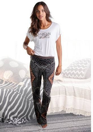 Lascana Pyjama in etno design(2 delig, 1 stuk )