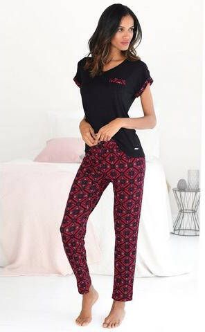Lascana Pyjama met grafische print(2 delig, 1 stuk )