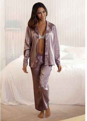 Lascana Pyjama met luipaardmotief(2 delig, 1 stuk )