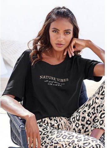 Lascana Pyjama top met korte mouwen