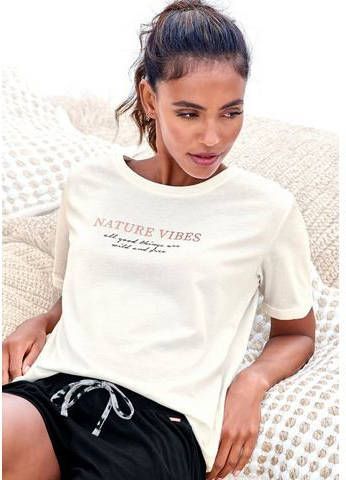 Lascana Pyjama top met korte mouwen