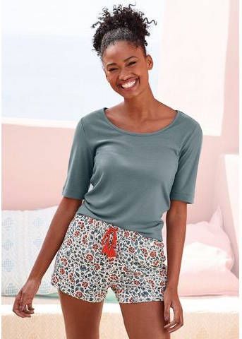 Lascana Pyjama top van ribbreisel