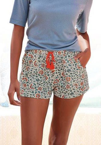 Lascana Pyjamashort in bloemen print all over