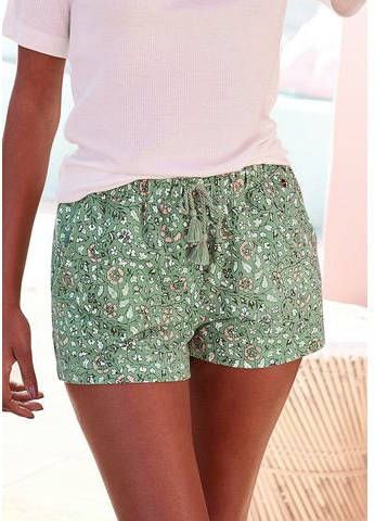 Lascana Pyjamashort in bloemen print all over