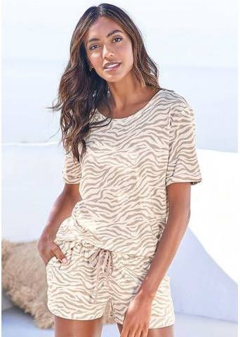 Lascana Pyjamashort in een zachte kwaliteit