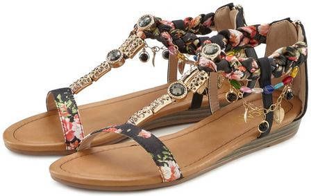 Lascana Sandalen in festival look, veganistisch