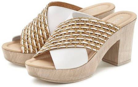 Lascana Slippers met blokhak