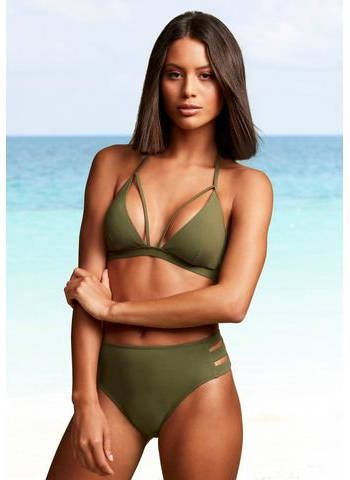 Lascana Triangel bikinitop Scarlett met sierbandjes bij de hals