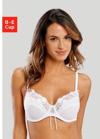 Nuance Beugel bh met borduurkant in bloemetjes look