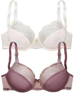 Nuance Beugel bh met mooie borduurkant(set, Set van 2 )