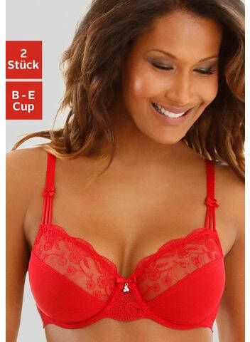 Nuance Beugel bh met mooie borduurkant(set, Set van 2 )