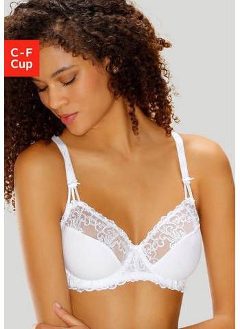 Nuance Beugel bh van fijne, gebloemde kant