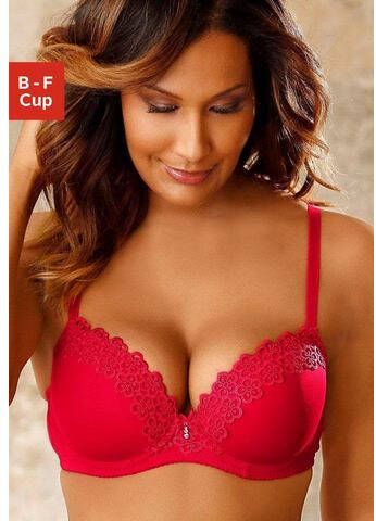 Nuance Bh met steuncups Dessous met aantrekkelijke guipurekant langs de cupranden