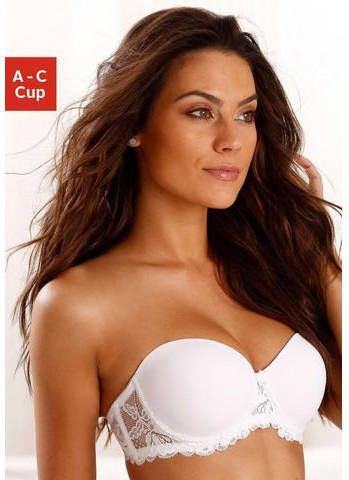 Nuance Bh met steuncups Dessous met afneembare bretels en details van kant