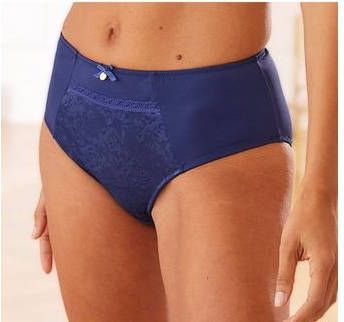 Nuance High waist slip met gebloemde kanten inzet