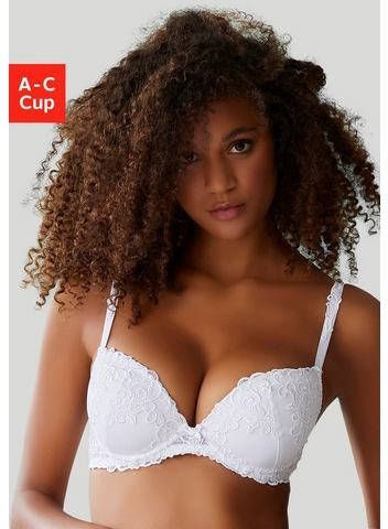 Nuance Push up bh van gebloemde borduurkant