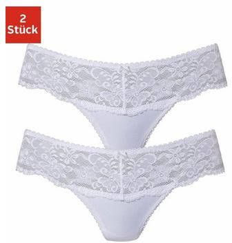 Nuance String Dessous met brede kantband(2 stuks )