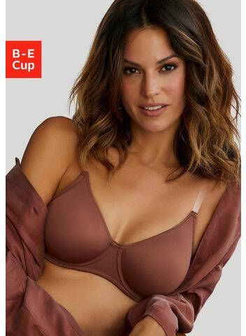 Nuance T shirt bh met beugel, zonder vullingen en met transparante bandjes