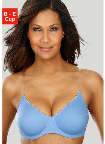 Nuance T shirt bh met beugel, zonder vullingen en met transparante bandjes