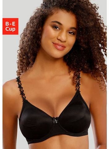 Nuance T shirt bh met beugel, zonder vullingen met geborduurde, transparante bandjes