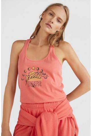 O'Neill haltertop met printopdruk rood