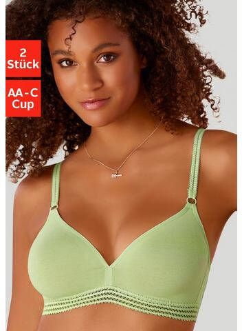 petite fleur Bh zonder beugels met grafische kanten band(set, 2 delig, Set van 2 Set van 2 )