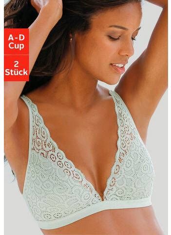 petite fleur Bralette bh zonder beugels van kant(set, Set van 2 )