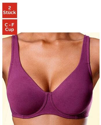 petite fleur Minimizer bh met beugel van katoen(set, Set van 2 )