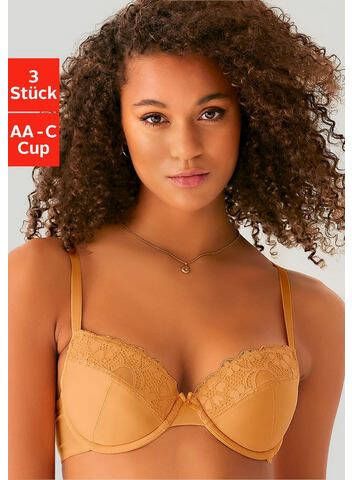 petite fleur Push up bh push up bh met beugel(set, 3 delig, Set van 3 Set van 3 )