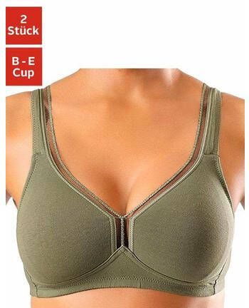 petite fleur T shirt bh zonder beugels van katoen(set, Set van 2 )